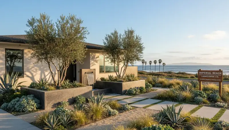 Landscaping crew serving San Diego, CA with professional landscape maintenance and design services
