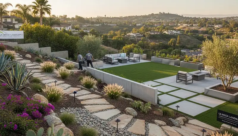 Landscaping contractor in San Diego, CA providing professional yard maintenance and outdoor design services