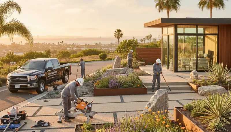 San Diego, CA landscaping contractor providing professional landscape design and maintenance services