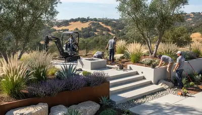 San Diego, CA landscaping contractor providing professional landscape design and installation services