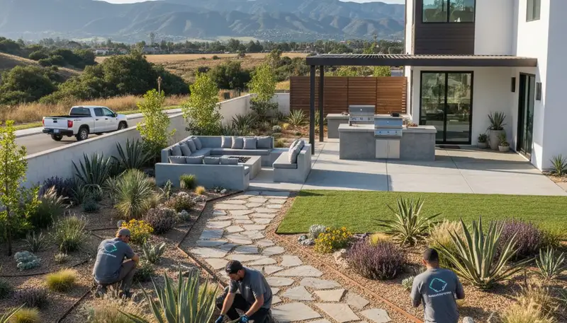 San Diego, CA landscaping contractors providing professional landscape design and maintenance services