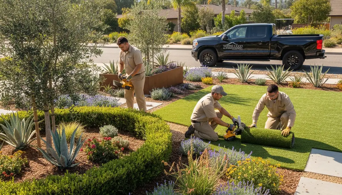 San Diego, CA landscaping team providing professional landscape design and installation services